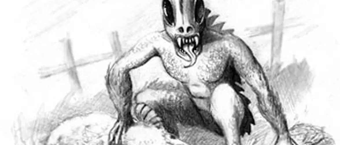 Reconstitution d'une créature terrestre décrite comme le chupacabra