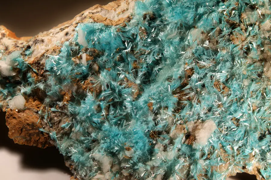 Aurichalcite, bleu-vert turquoise