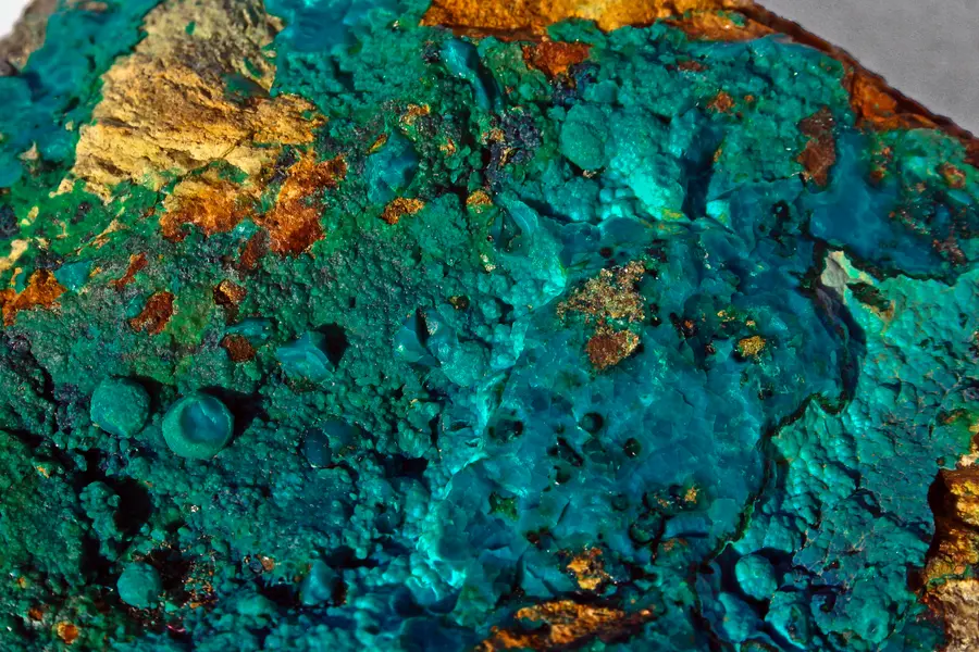 Chrysocolle, bleu-vert turquoise