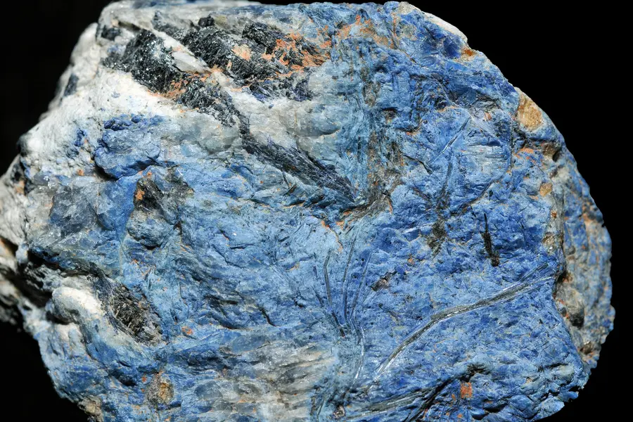 Dumortiérite, bleu