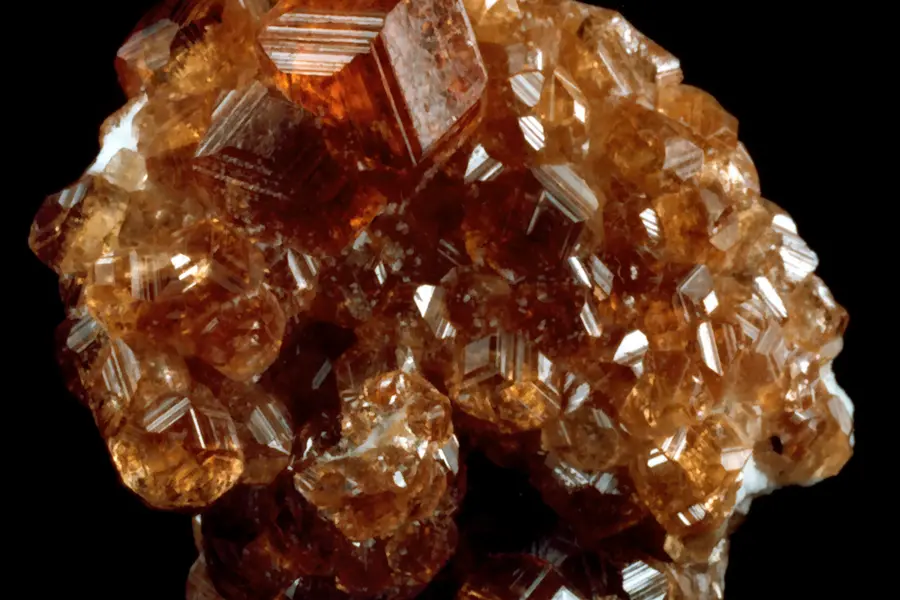 Grenat Malaia, orangé rose-brun rouge-orangé