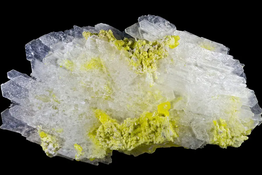 Gypse, incolore blanc miel
