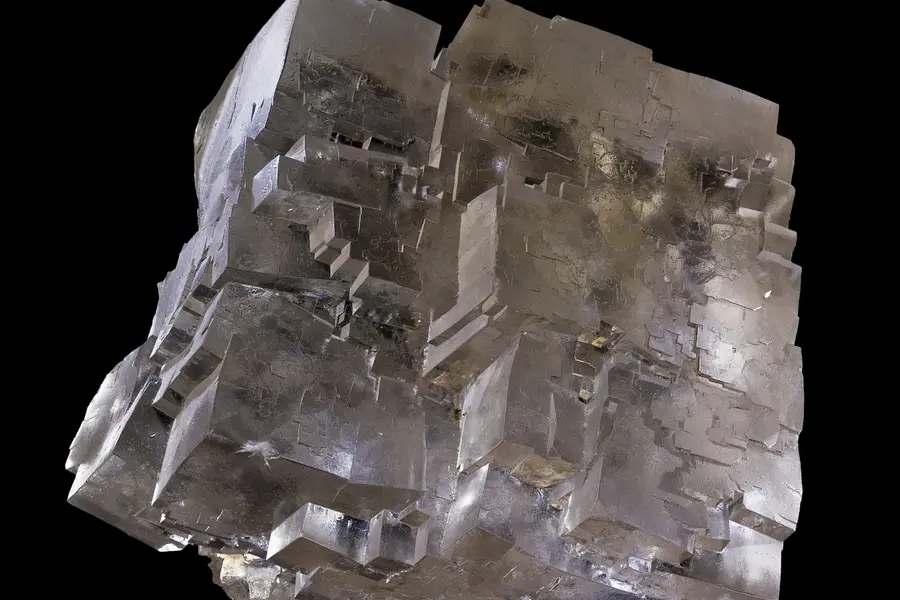 Halite, incolore rose orange bleu