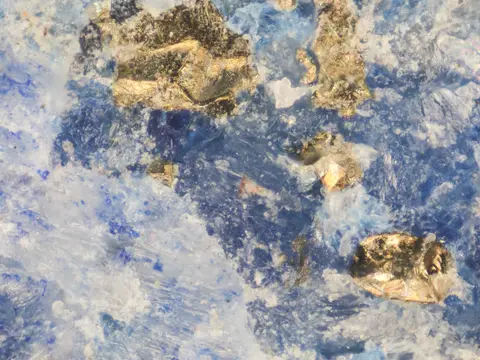 Lapis-lazuli bleu profond piqueté de pyrite