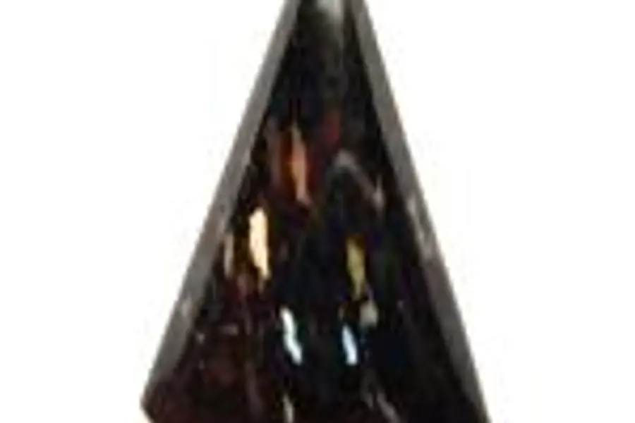 Nuummite, noir gris irisé