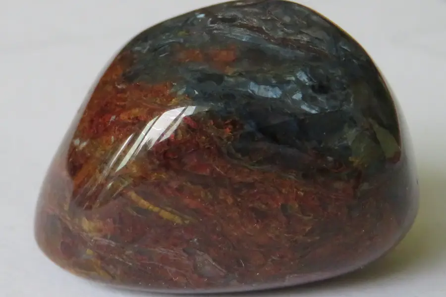 Pietersite, bleu-gris doré brun