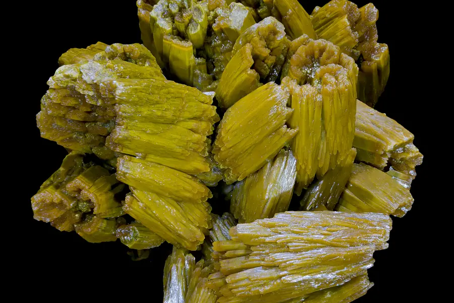Pyromorphite, vert vert-jaune orangé