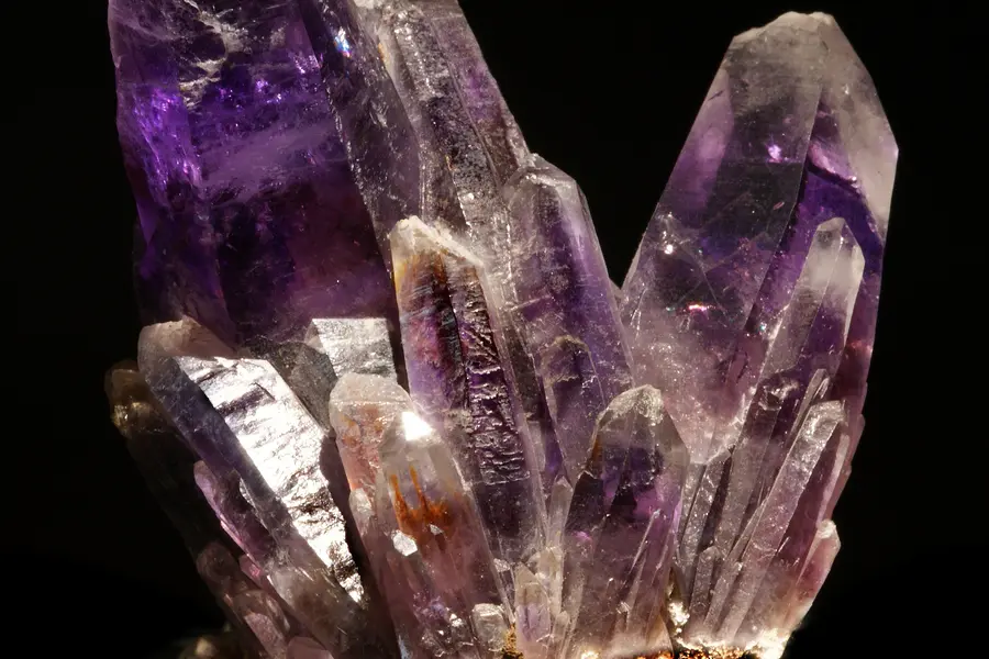 Quartz esprit, violet blanc lilas