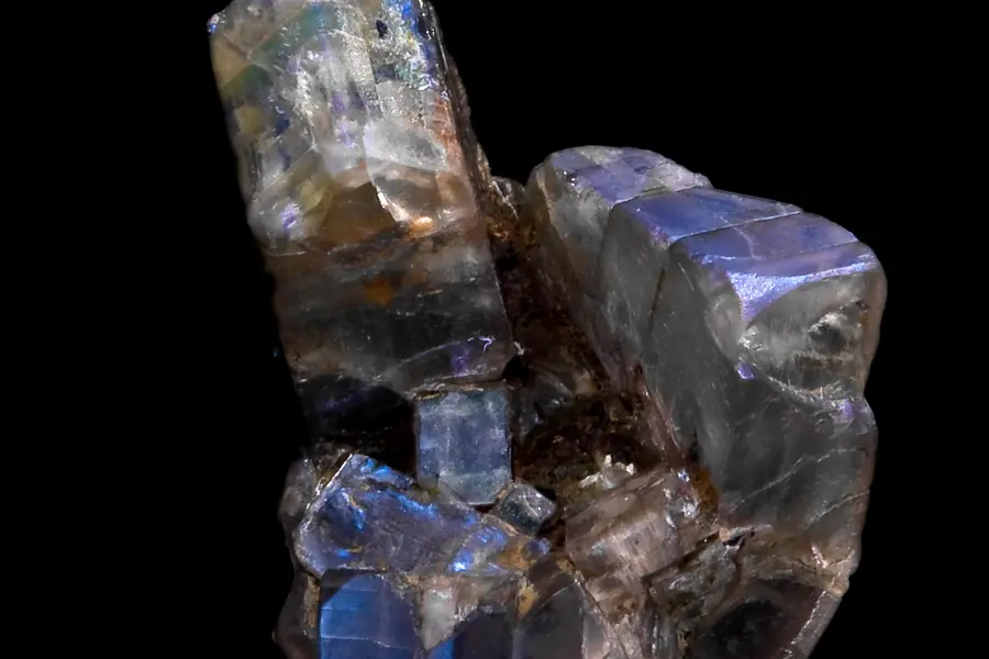 Sanidine, incolore gris bleuté