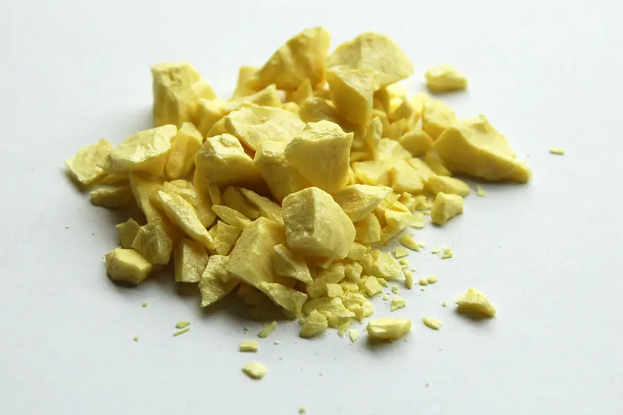 Soufre, jaune jaune vif