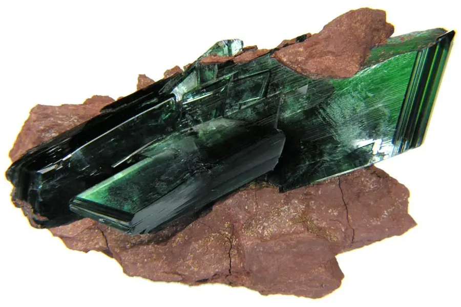 Vivianite, bleu-vert bleu foncé