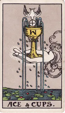 As de Coupes, tarot Rider-Waite
