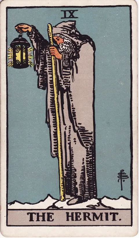 Carte L’Ermite du tarot