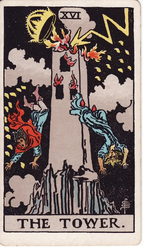 Carte La Maison Dieu du tarot