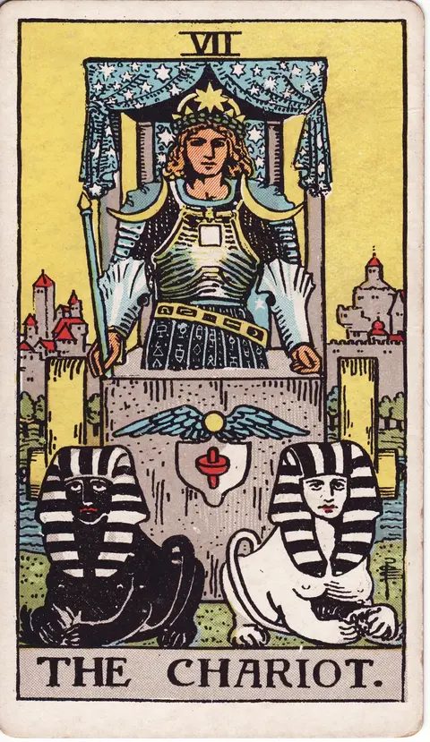 Carte Le Chariot du tarot
