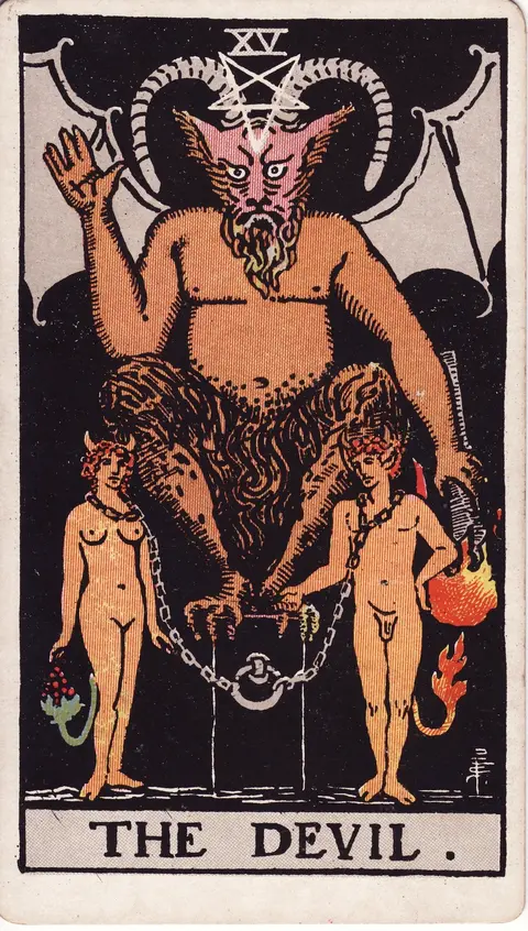 Carte Le Diable du tarot