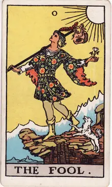 Le Mat, premier arcane majeur du tarot Rider-Waite
