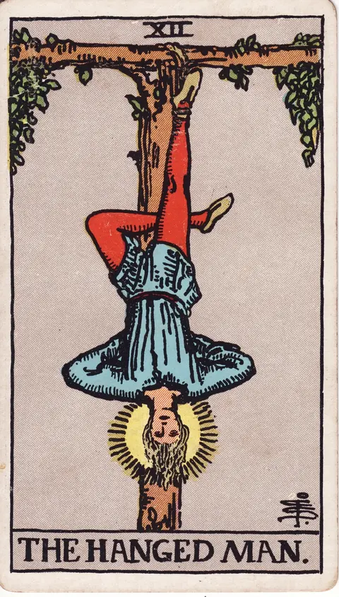 Carte Le Pendu du tarot