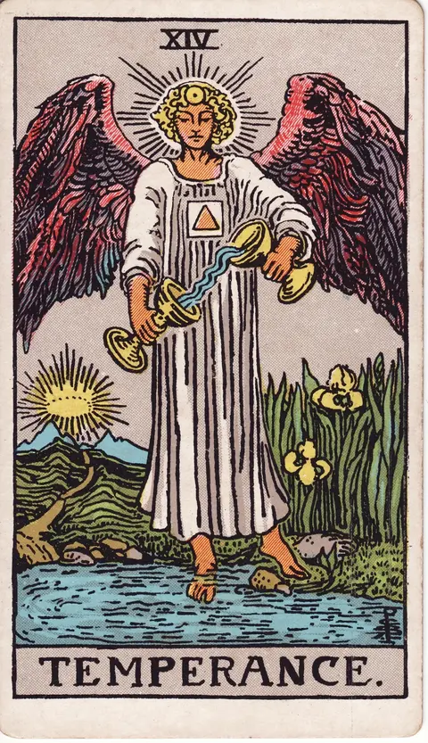 Carte Tempérance du tarot