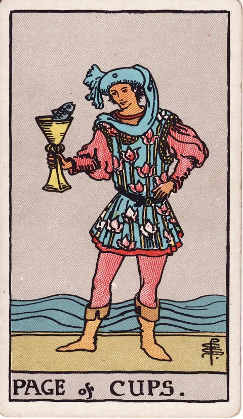 Carte Valet de Coupes du tarot
